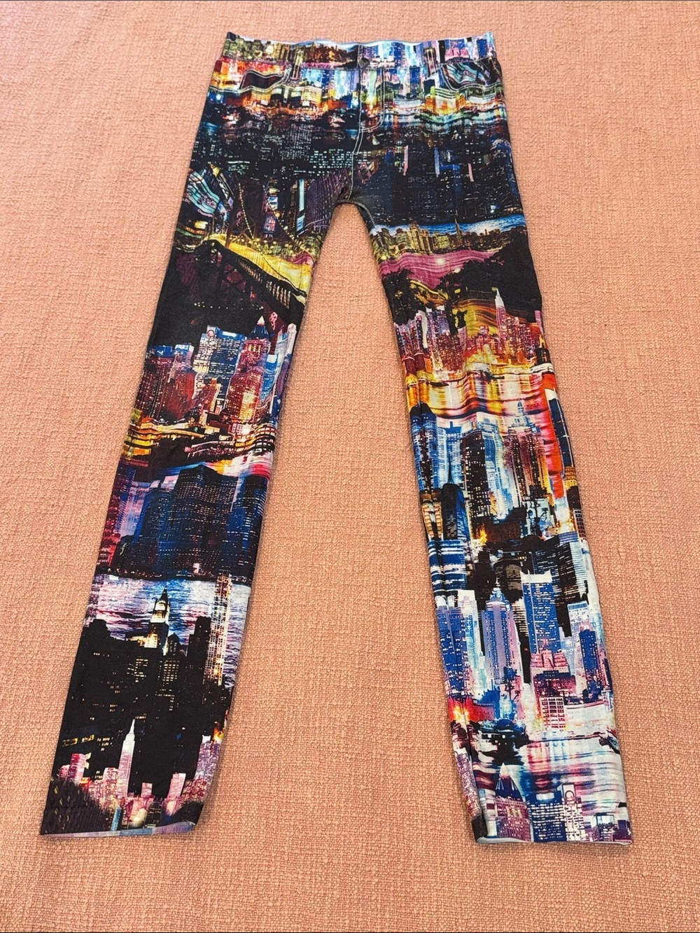 Trasparenze Italian Cityscape Print Stretch Leggings - S/M wm’s